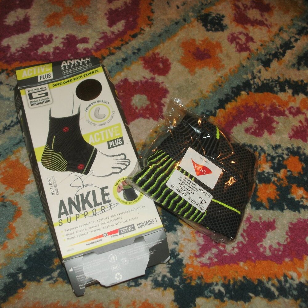 NEW Neo G Active Ankle Support Active Plus Multi Zone Compression size M